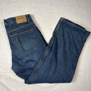 Blue Wind River Flannel lined Insulated Jeans – Size 34x30